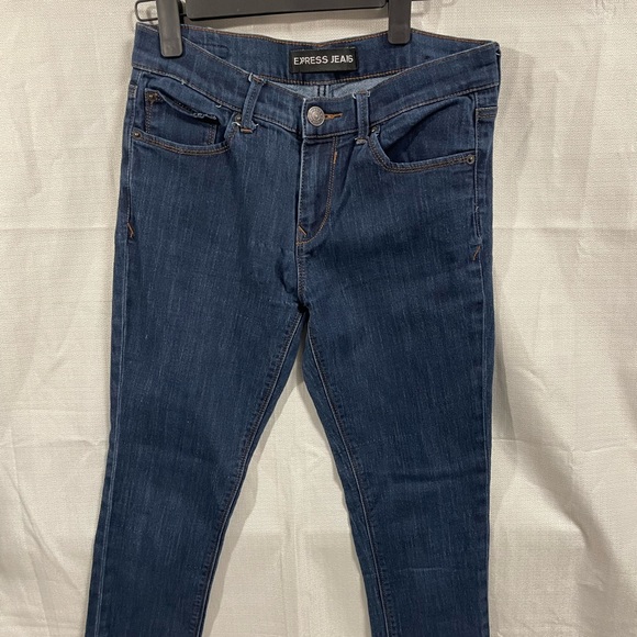 Express -  MidRise Jeans - Dark Blue - Size 6 - Picture 2 of 5